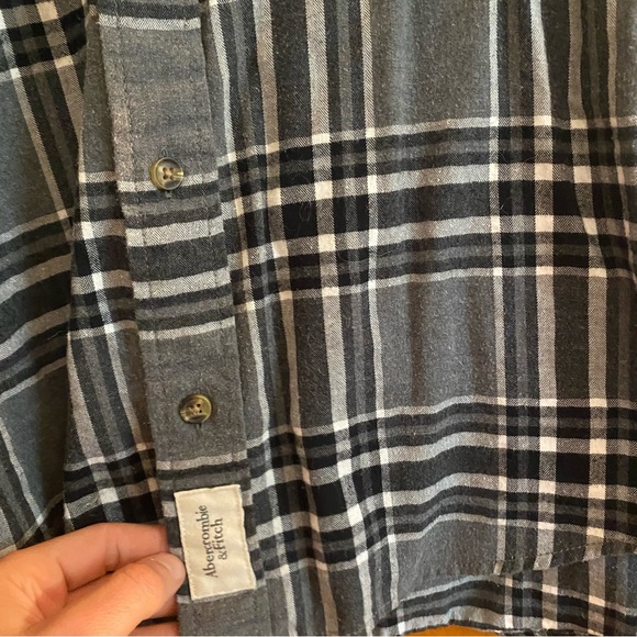 Abercrombie and Fitch plaid flannel XL - Picture 3 of 4